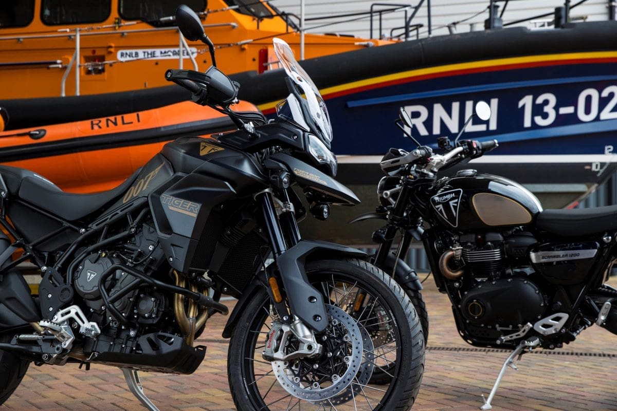 Daniel Craig’s Bond Triumph motorcycles to be auctioned in support of the RNLI